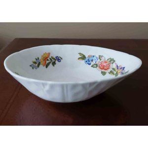 Vintage Aynsley Fine Bone China Trinket Dish / Bowl Floral Made in England